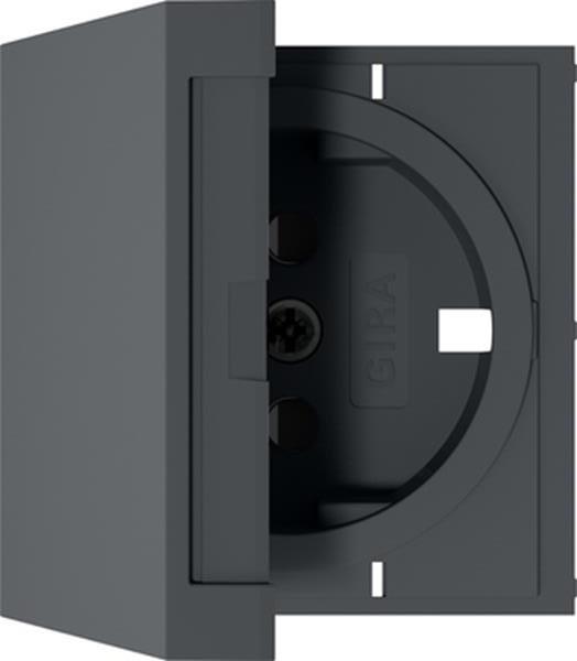 Gira EZ-TL: Abdeckung SCHUKO-Steckdose KD + SP System 55 Anthrazit Gira EZ-TL: Abdeckung SCHUKO-Steckdose KD + SP System 55 Anthrazit