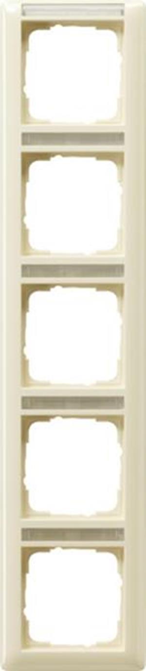 Gira Abdeckrahmen 5f senkr. BSF System 55 Cremeweiß
