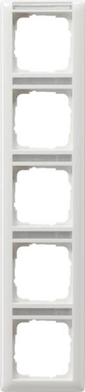 Gira Abdeckrahmen 5f senkr. BSF System 55 Reinweiß