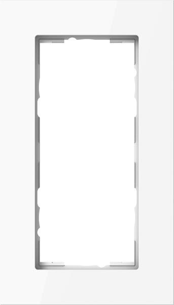 Gira Abdeckrahmen 2f o.M. Gira Esprit Alum.Reinweiß(lack.)