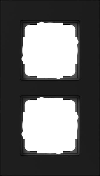 Gira Abdeckrahmen 2f Gira Esprit Alum.Schwarz m(lack.)