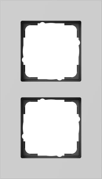 Gira Abdeckrahmen 2f Gira Esprit Alum.Grau m(lack.)