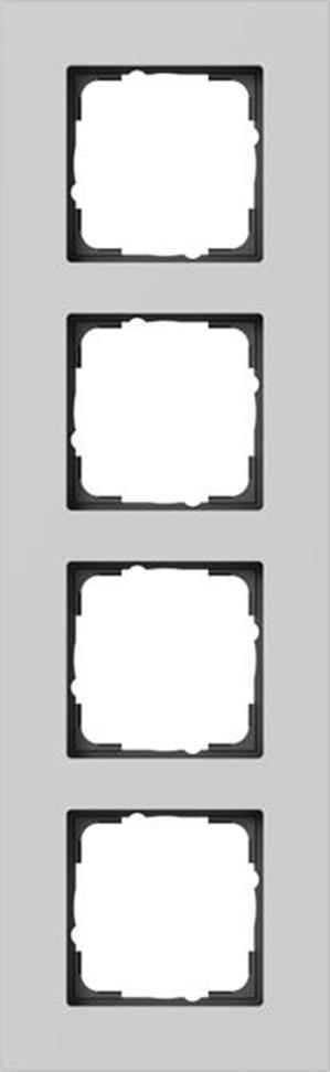 Gira Abdeckrahmen 4f Gira Esprit Alum.Grau m(lack.) Gira Abdeckrahmen 4f Gira Esprit Alum.Grau m(lack.)