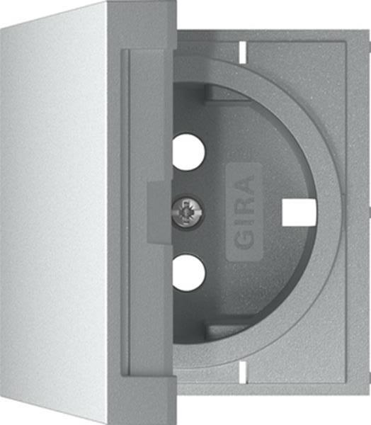 Gira EZ-TL: Abdeckung SCHUKO-Steckdose KD System 55 F Alu