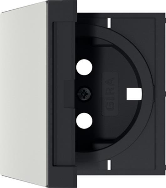 Gira EZ-TL: Abdeckung SCHUKO-Steckdose KD System 55 Edelstahl