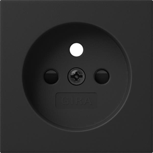 Gira Abdeckung Steckdose Erdstift SP System 55 Schwarz m Gira Abdeckung Steckdose Erdstift SP System 55 Schwarz m
