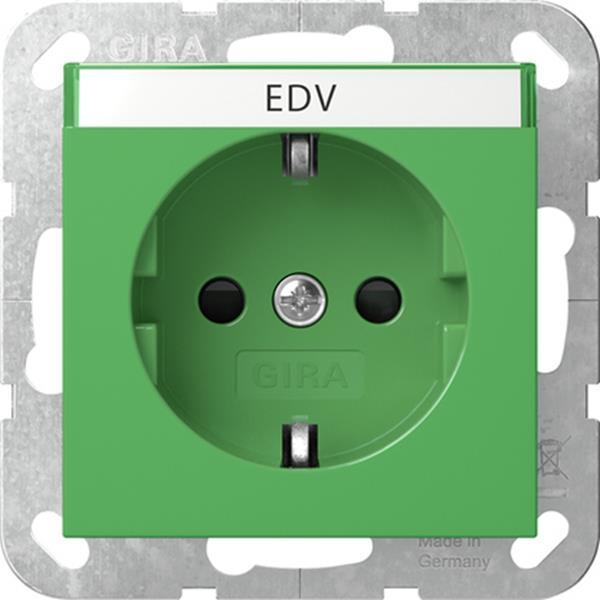 Gira SCHUKO-Steckdose BSF + SP System 55 Grün Gira SCHUKO-Steckdose BSF + SP System 55 Grün