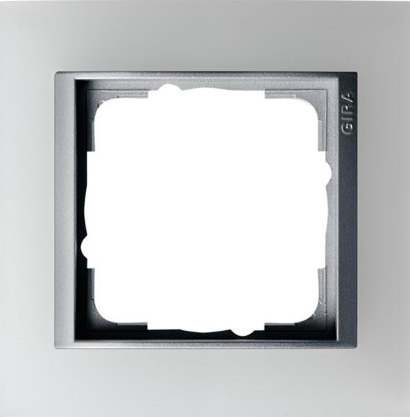 Gira Abdeckrahmen 1f Zwischenrahmen F Alu Gira Event Opak Weiß