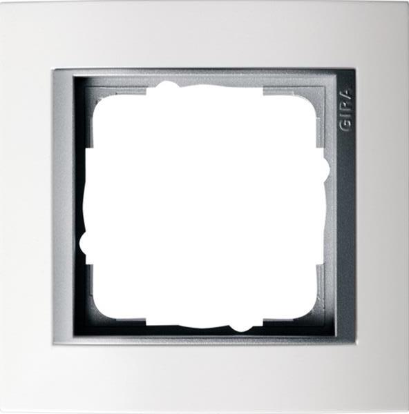 Gira Abdeckrahmen 1f Zwischenrahmen F Alu Gira Event Reinweiß m
