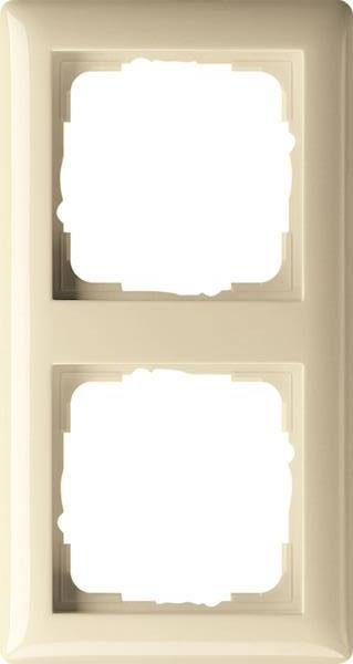 Gira Abdeckrahmen 2f Gira Standard 55 Cremeweiß