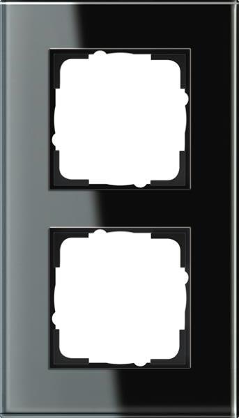 Gira Abdeckrahmen 2f Gira Esprit G Schwarz