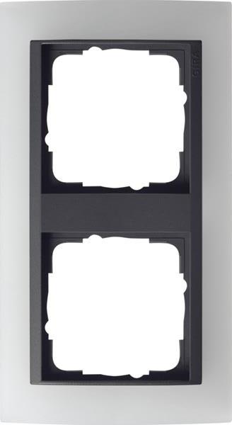 Gira Abdeckrahmen 2f Zwischenrahmen AN Gira Event Opak Weiß