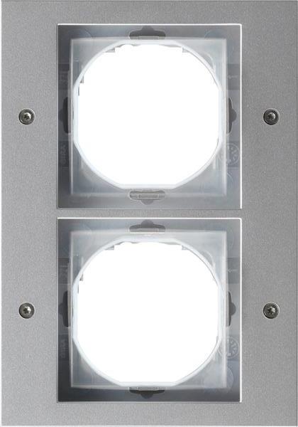 Gira Abdeckrahmen 2f Gira TX_44 (WG UP) F Alu