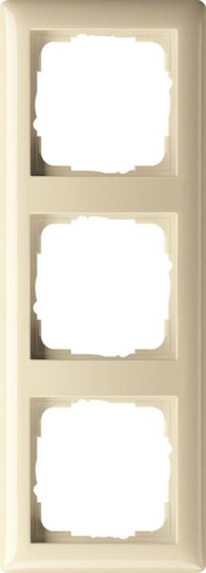 Gira Abdeckrahmen 3f Gira Standard 55 Cremeweiß