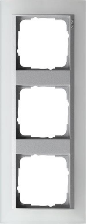 Gira Abdeckrahmen 3f Zwischenrahmen F Alu Gira Event Opak Weiß