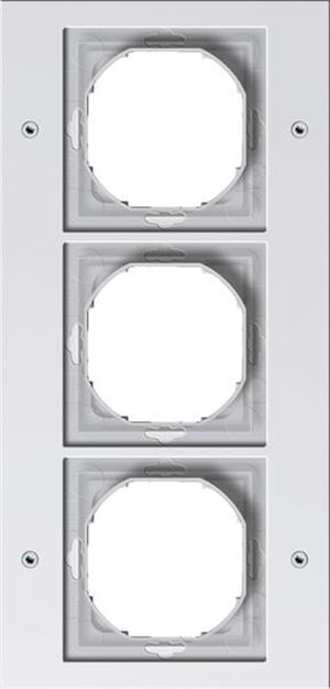 Gira Abdeckrahmen 3f Gira TX_44 (WG UP) Reinweiß