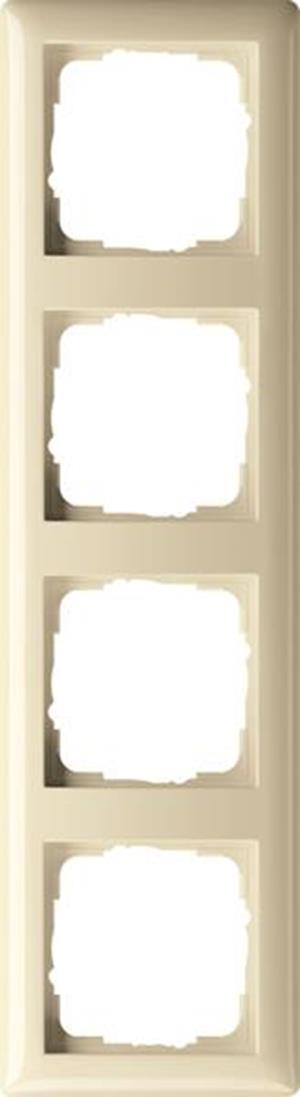 Gira Abdeckrahmen 4f Gira Standard 55 Cremeweiß