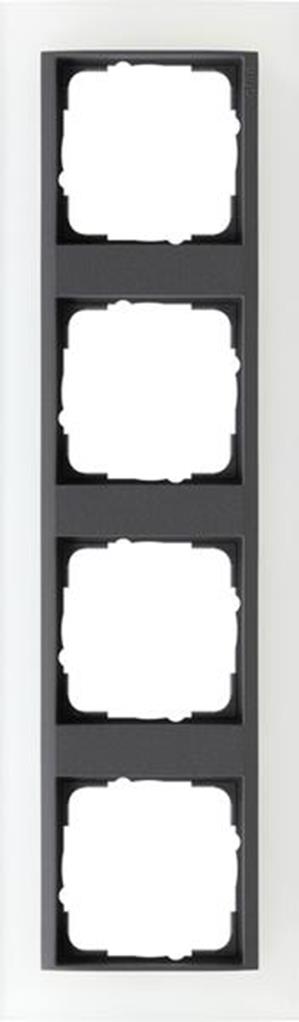 Gira Abdeckrahmen 4f Zwischenrahmen AN Gira Event Opak Weiß