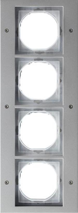 Gira Abdeckrahmen 4f Gira TX_44 (WG UP) F Alu