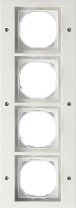 Gira Abdeckrahmen 4f Gira TX_44 (WG UP) Reinweiß