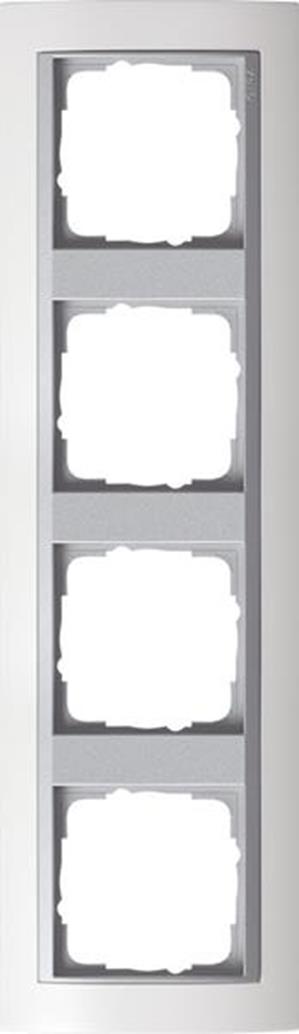 Gira Abdeckrahmen 4f Zwischenrahmen F Alu Gira Event Reinweiß m