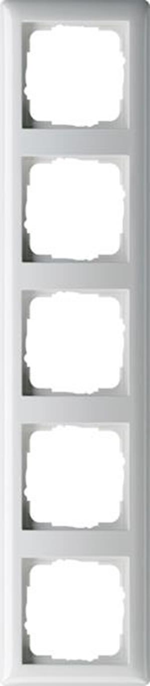 Gira Abdeckrahmen 5f Gira Standard 55 Reinweiß