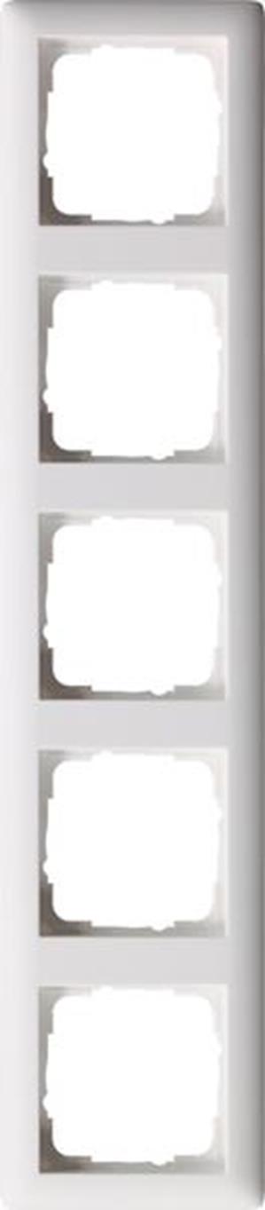 Gira Abdeckrahmen 5f Gira Standard 55 Reinweiß m