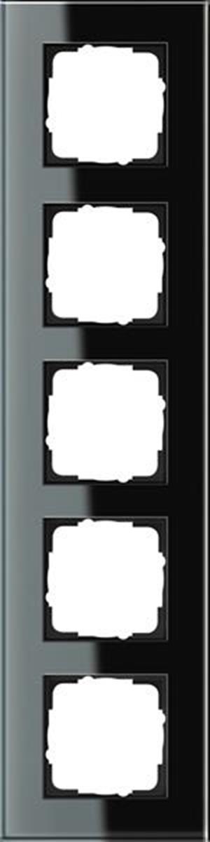 Gira Abdeckrahmen 5f Gira Esprit G Schwarz