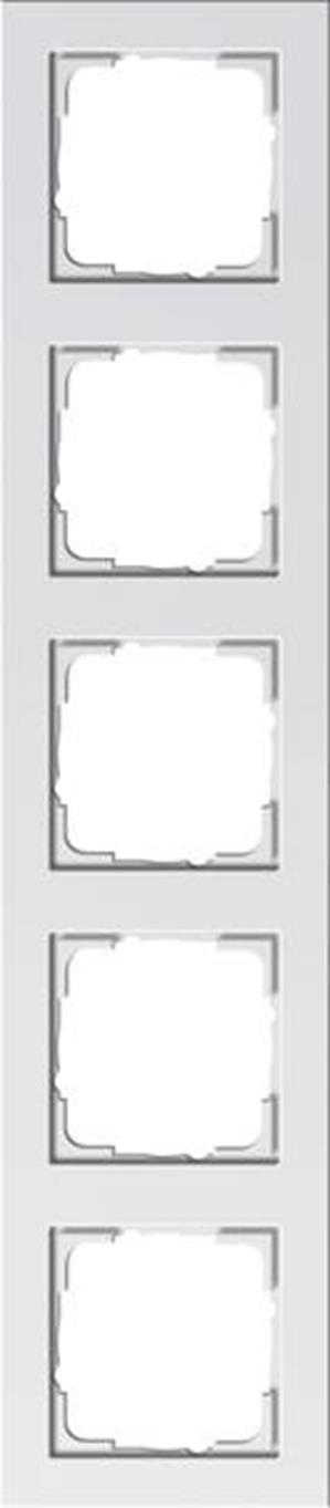 Gira Abdeckrahmen 5f Gira E2 Reinweiß