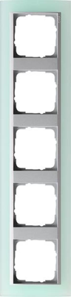 Gira Abdeckrahmen 5f Zwischenrahmen F Alu Gira Event Opak Mint