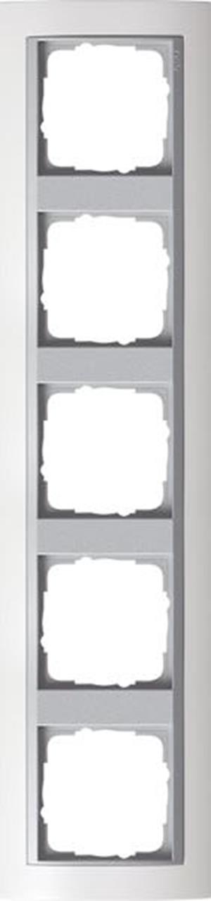 Gira Abdeckrahmen 5f Zwischenrahmen F Alu Gira Event Reinweiß m