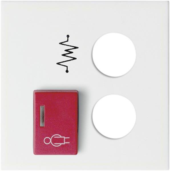 Gira Abdeckung Ackermann 73073 D / 73073 D3 System 55 Reinweiß