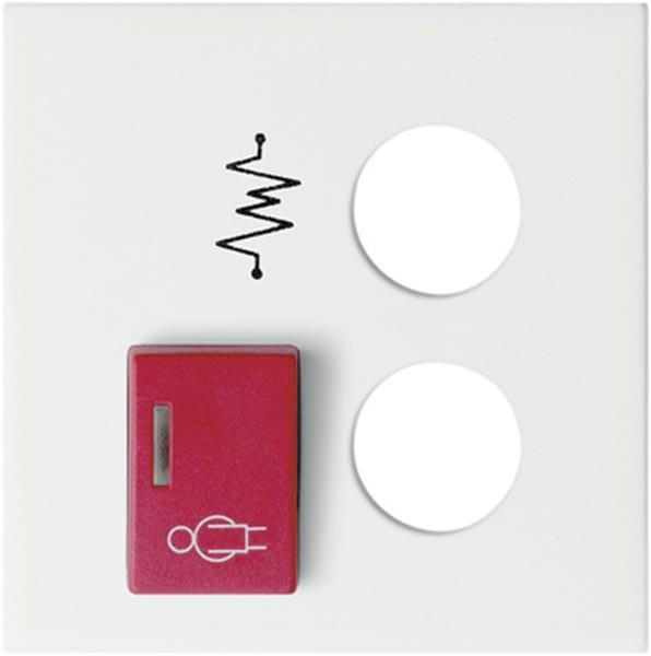 Gira Abdeckung Ackermann 73073 D / 73073 D3 System 55 Reinweiß m