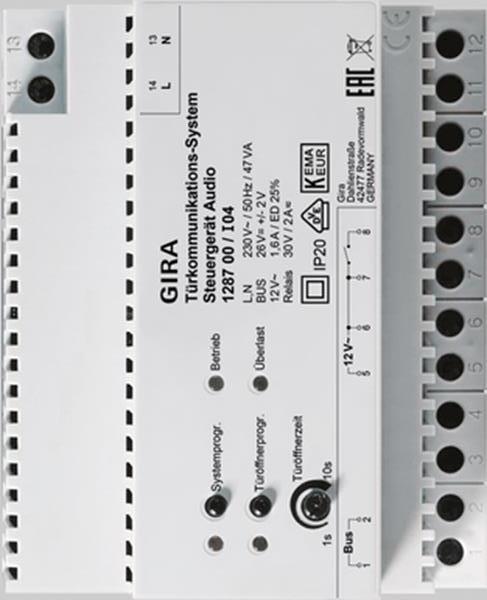 Gira Steuergerät Audio REG Türsprechanlage
