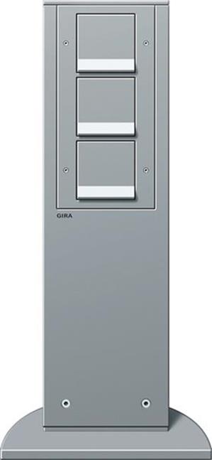 Gira E-Säule 3x SCHUKO SP 491 mm  Gira Energiesäule F Alu