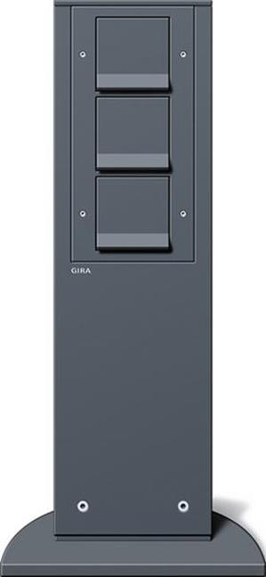 Gira E-Säule 3x SCHUKO SP 491 mm  Gira Energiesäule Anthrazit