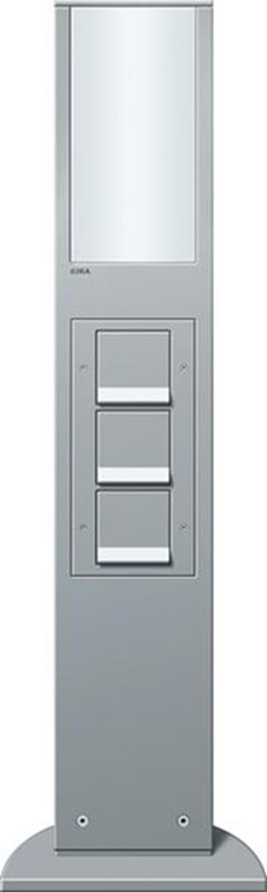 Gira E-Säule Licht + 3x SCHUKO SP 769 mm Gira Energiesäule F Alu