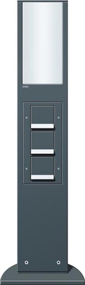 Gira E-Säule Licht + 3x SCHUKO SP 769 mm Gira Energiesäule Anthrazit