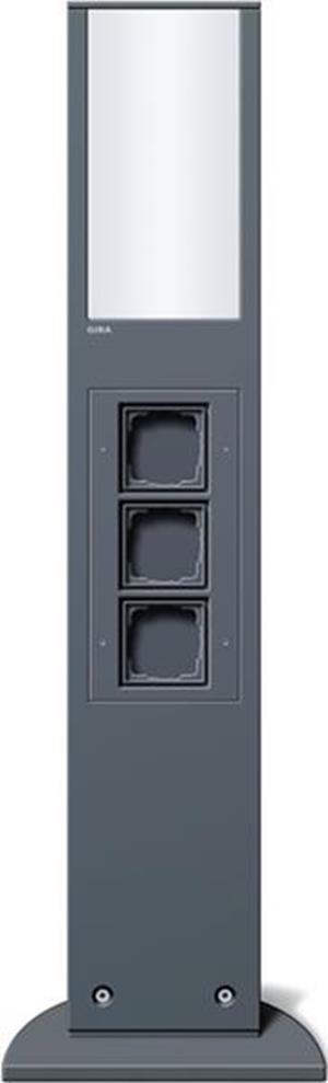 Gira E-Säule Licht + 3x Leereinheit 769 mm  Gira Energiesäule Anthrazit