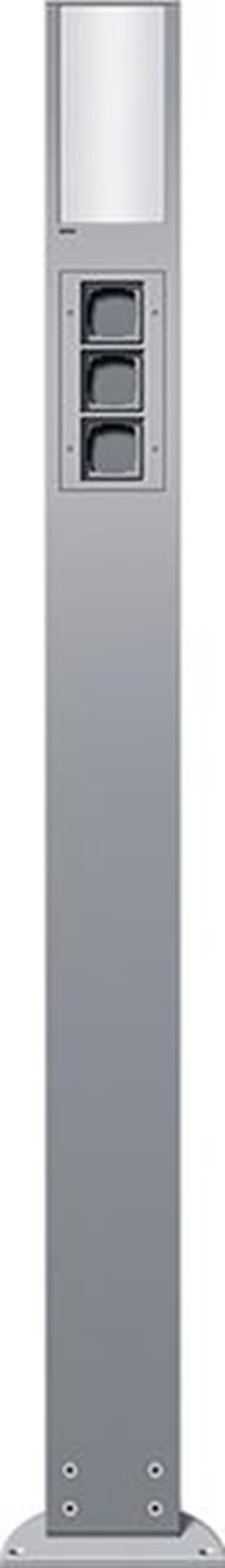 Gira E-Säule Licht + 3x Leereinheit 1600 mm  Gira Energiesäule F Alu