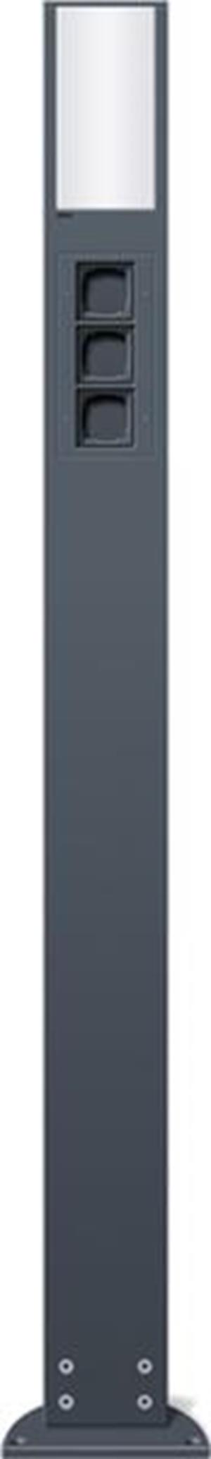 Gira E-Säule Licht + 3x Leereinheit 1600 mm  Gira Energiesäule Anthrazit