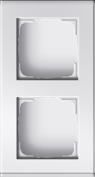 Gira Profil 2f senkr. + waager. Profil 55 Alum.Reinweiß(lack.)