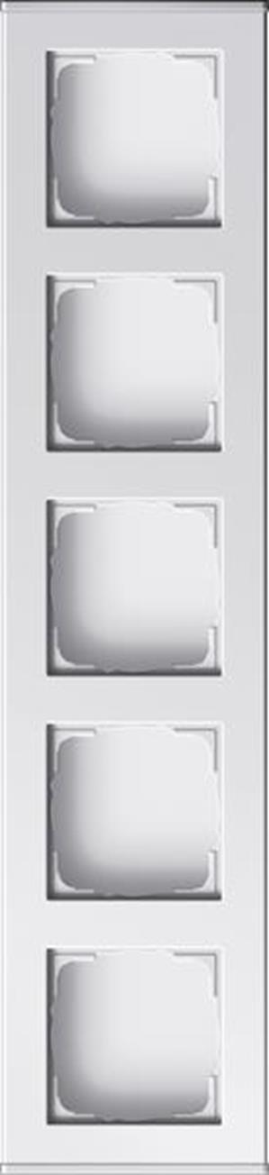 Gira Profil 5f senkr. + waager. Profil 55 Alum.Reinweiß(lack.)