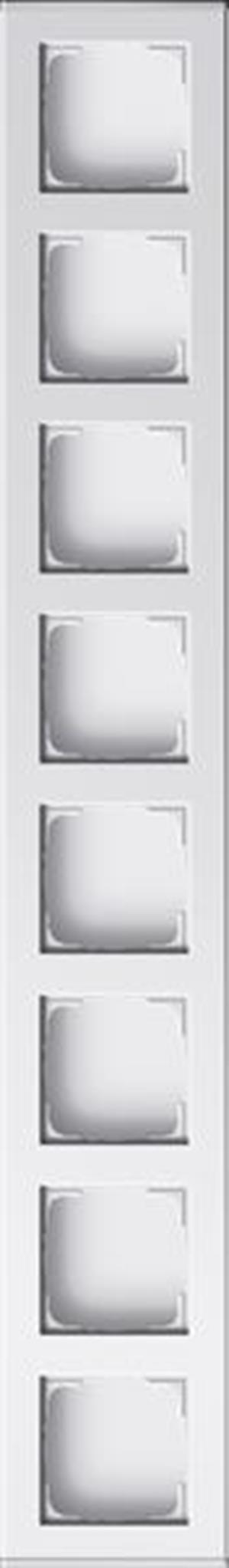 Gira Profil 8f senkr. + waager. Profil 55 Alum.Reinweiß(lack.)