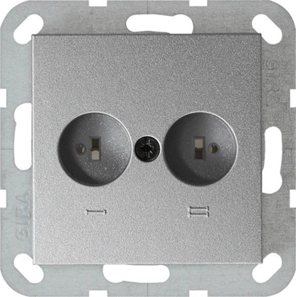 Gira Stereolautsprecher-Steckdose System 55 F Alu