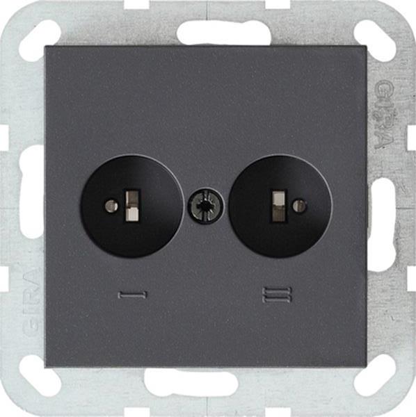Gira Stereolautsprecher-Steckdose System 55 Anthrazit
