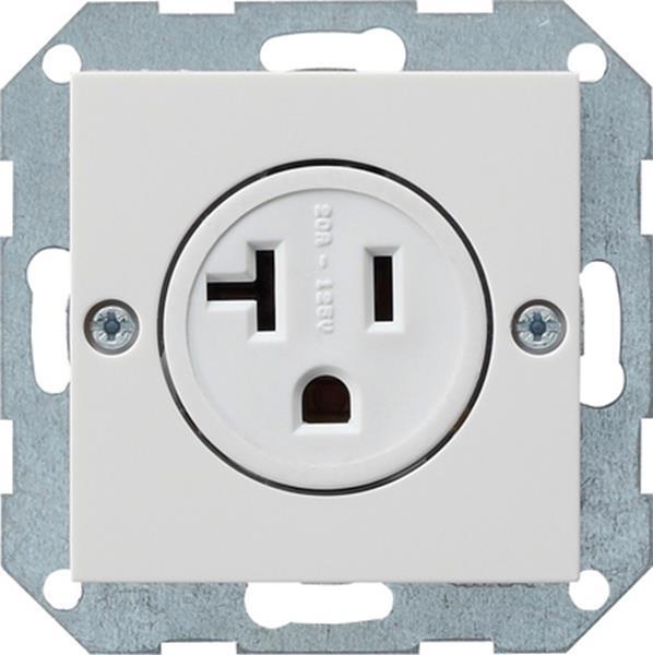 Gira Steckdose 2-p NEMA 5-20 R System 55 Reinweiß