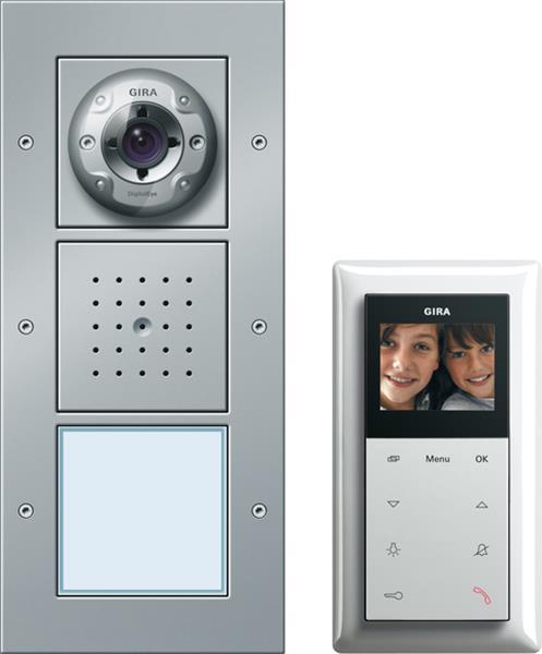 Gira Einfamilienhaus-Paket Video Türsprechanlage F Alu