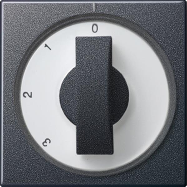 Gira Abdeckung Knebel 3-Stufen 0/1/2/3 System 55 Anthrazit