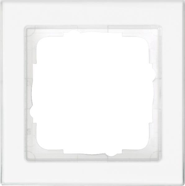 Gira Abdeckrahmen 1f durchgängig beschr. Gira E2 Klar/Reinweiß
